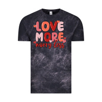 Cloud Black love more worry less Vintage Tee - MaliasSmallBusiness