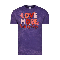 Cloud Purple love more worry less Vintage Tee - MaliasSmallBusiness