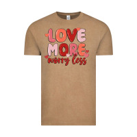 Vintage Coffee love more worry less Vintage Tee - MaliasSmallBusiness