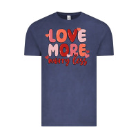 Love More Worry Less Vintage Tee | Teevron