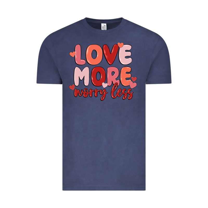 Love More Worry Less Vintage Tee by MaliasSmallBusiness | Teevron