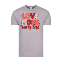Vintage Zinc love more worry less Vintage Tee - MaliasSmallBusiness