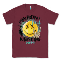 Burgundy somebody's feral wrestling mom Classic Tee - MaliasSmallBusiness