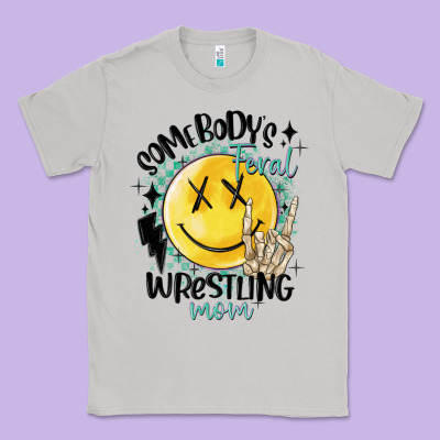 Somebody's Feral Wrestling Mom Classic Tee Designed By Maliassmallbusiness