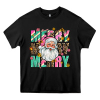 Black merry merry merry Heavy Core Tee - AdoDesignShop
