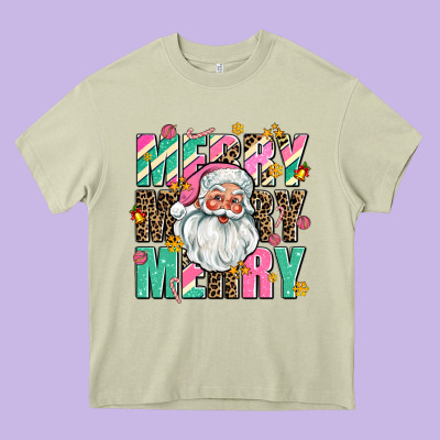 Merry Merry Merry Heavy Core Tee Designed By Adodesignshop