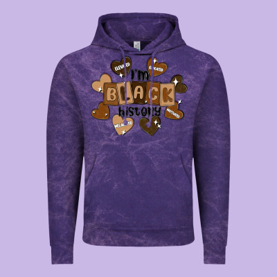 I Am Black History Vintage Hoodie Designed By Maliassmallbusiness