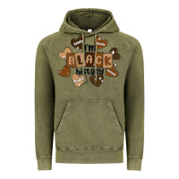 Vintage Olive i am black history Vintage Hoodie - MaliasSmallBusiness