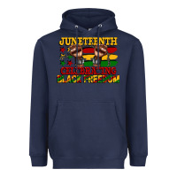 Navy juneteenth celebrating black freedom Heavyweight Hoodie - CowGirlArtShop