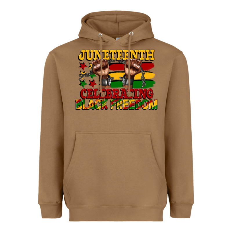 Juneteenth Celebrating Black Freedom Heavyweight Hoodie by CowGirlArtShop | Teevron
