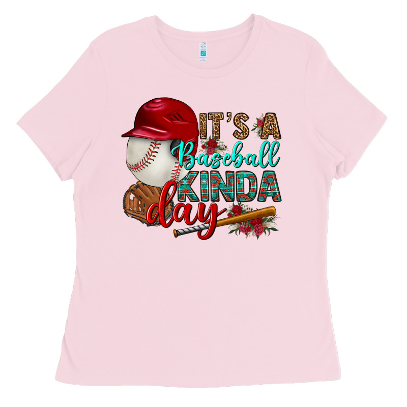 It's A Baseball Kinda Day Ladies Tee by BundleAndBundleShop | Teevron
