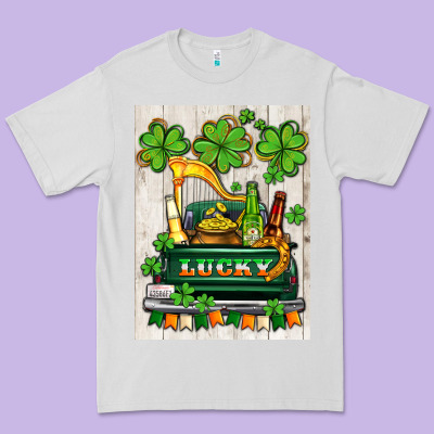 Lucky Truck Premium Tee Designed By Adodesignshop