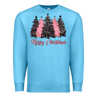 Ocean Blue pink merry christmas Premium Sweatshirt - CowGirlArtShop