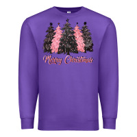 Purple pink merry christmas Premium Sweatshirt - CowGirlArtShop
