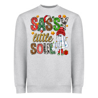 Heather Grey Sassy litte soul Heavyweight Sweatshirt - NancyCooperArtShop