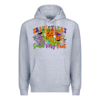 Heather Grey trick or treat smell my feet Premium Hoodie - CowGirlArtShop