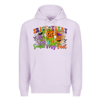 Lilac trick or treat smell my feet Premium Hoodie - CowGirlArtShop