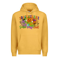 Mustard trick or treat smell my feet Premium Hoodie - CowGirlArtShop