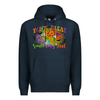 Navy trick or treat smell my feet Premium Hoodie - CowGirlArtShop