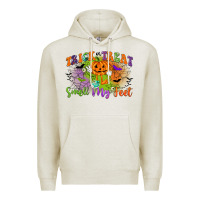 Oatmeal Heather trick or treat smell my feet Premium Hoodie - CowGirlArtShop