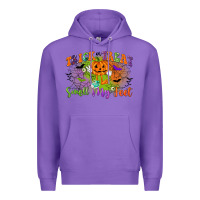 Purple trick or treat smell my feet Premium Hoodie - CowGirlArtShop