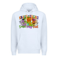 White trick or treat smell my feet Premium Hoodie - CowGirlArtShop