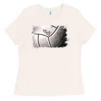 Bone volleyball brushstroke Ladies Tee - RanaPortraitStore