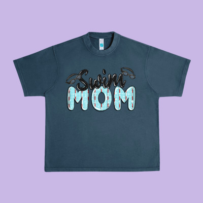 Swim Mom Urban Heavy Tee Designed By Maliassmallbusiness