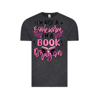 Vintage Black i'm not a booksorm i'm a book dragon Vintage Tee - MaliasSmallBusiness