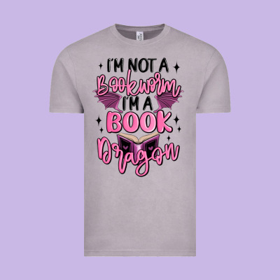 I'm Not A Booksorm I'm A Book Dragon Vintage Tee Designed By Maliassmallbusiness