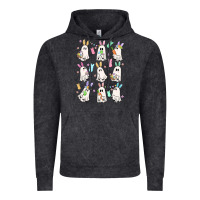 Vintage Black bunny ghost Vintage Hoodie - MaliasSmallBusiness
