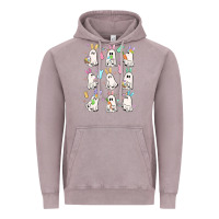 Vintage Zinc bunny ghost Vintage Hoodie - MaliasSmallBusiness