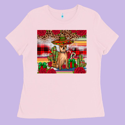 Chihuahua Christmas Ladies Tee Designed By Jahusdesignshop