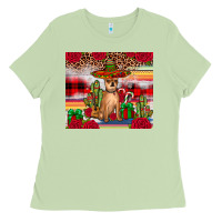 Matcha Chihuahua Christmas Ladies Tee - JahusDesignShop
