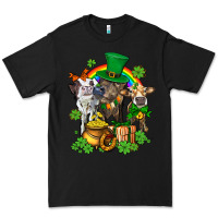 Black little cows and st patricks party Premium Tee - AdoDesignShop