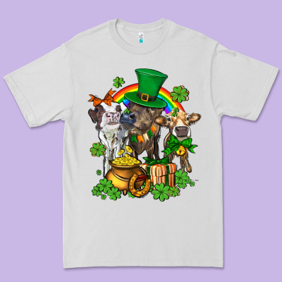 Little Cows And St Patricks Party Premium Tee Designed By Adodesignshop
