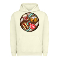 Pigment Pistachio american football round earrings Urban Hoodie - BundleAndBundleShop
