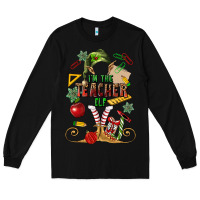 Black im teacher elf Long Sleeve Tee - MaliasSmallBusiness