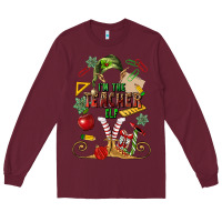 Burgundy im teacher elf Long Sleeve Tee - MaliasSmallBusiness