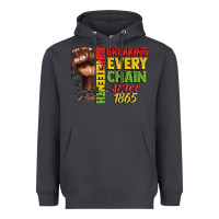 Smoke juneteenth breaking every chain since 1865 Heavyweight Hoodie - CowGirlArtShop