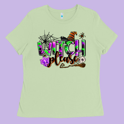 Witch Please Ladies Tee Designed By Adodesignshop