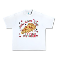 White you'll always have a pizza my heart Urban Heavy Tee - MaliasSmallBusiness