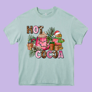 Hot Cocoa Heavy Core Tee Designed By Adodesignshop