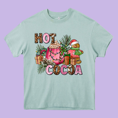 Hot Cocoa Heavy Core Tee Designed By Adodesignshop