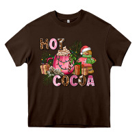 Chocolate Brown hot cocoa Heavy Core Tee - AdoDesignShop