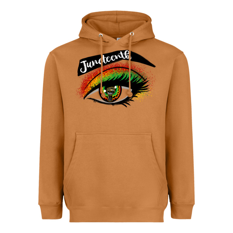 Juneteenth Eyelash Cowgirl Heavyweight Hoodie by CowGirlArtShop | Teevron