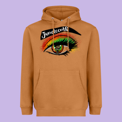Juneteenth Eyelash Cowgirl Heavyweight Hoodie Designed By Cowgirlartshop