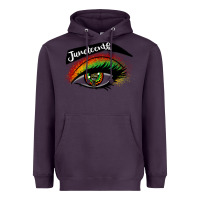 Plum juneteenth eyelash cowgirl Heavyweight Hoodie - CowGirlArtShop
