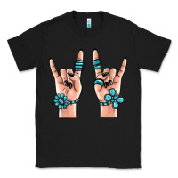 Black gemstone rock hand Classic Tee - MaliasSmallBusiness