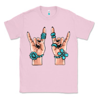 Bubblegum Pink gemstone rock hand Classic Tee - MaliasSmallBusiness